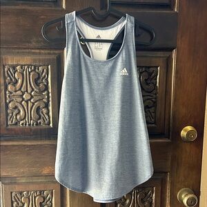 Adidas Women's Heather Blue Tank Top
